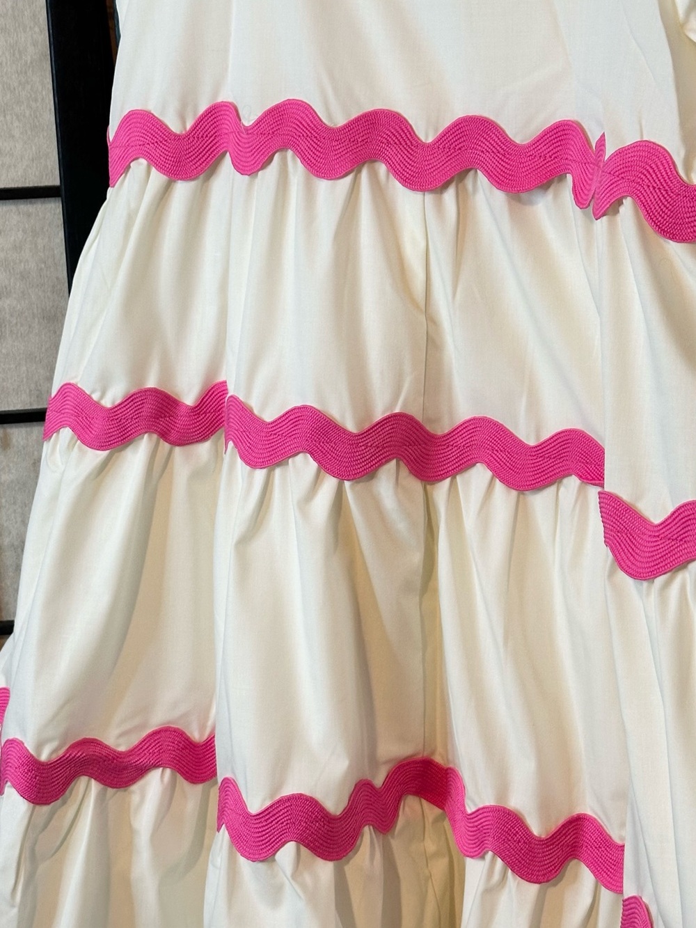 Tiered Scalloped Ric Rac Trim Dress - Picture 4 of 7